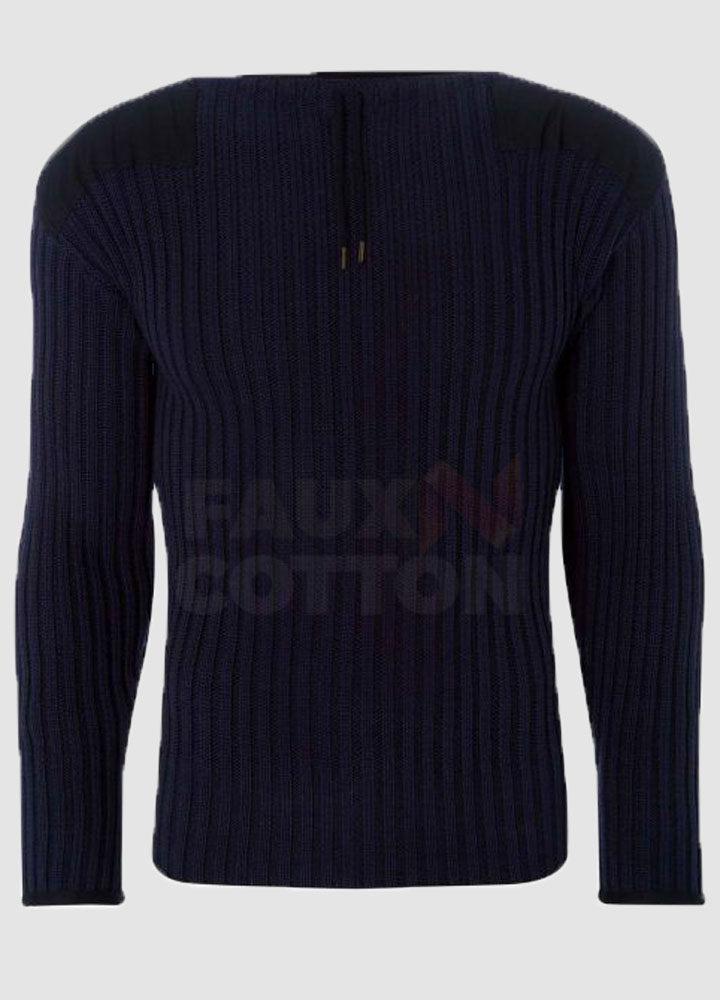 No Time To Die James Bond 007 Blue Sweater